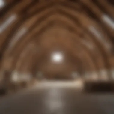 Spacious Design of a Hoop Barn A spacious hoop barn showcasing its structural integrity and design
