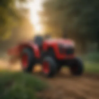 Efficient Farming with Mahindra Mini Tractors Farmers utilizing Mahindra mini tractors for efficient farming