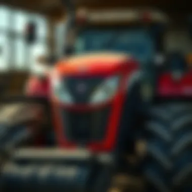 Importance of Identifying Parts Image of a well-maintained Massey Ferguson machine with identified parts