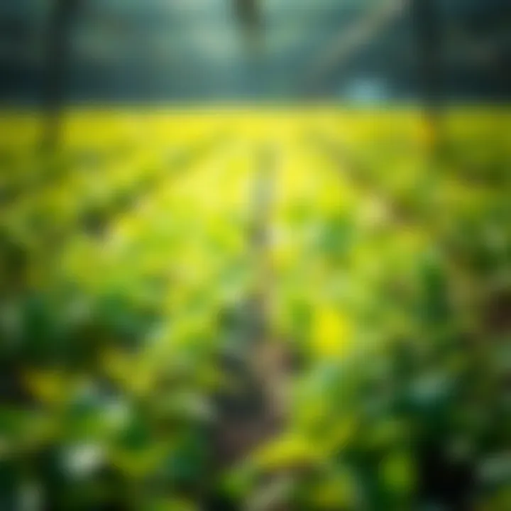 Plants thriving with Maxicrop seaweed powder application