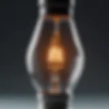 An intricate design of a metal halide bulb showcasing its inner components