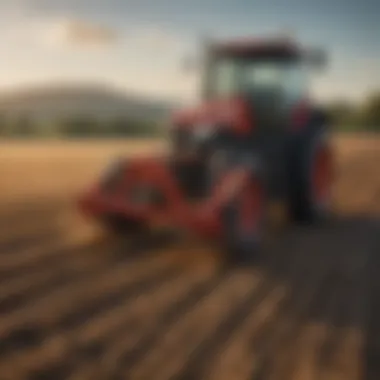 Miller Offset Disc in Agricultural Use Miller offset disc in action in a field