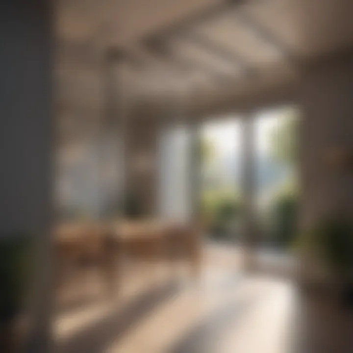 Illustration demonstrating efficient air circulation in a residential setting