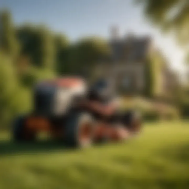 High-quality lawn mower showcasing durability