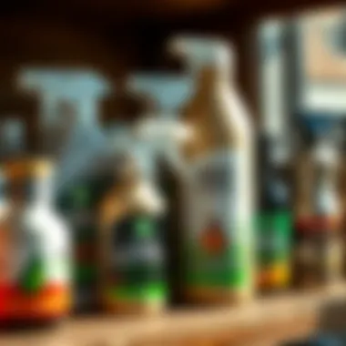 Eco-friendly pest control products displayed on a shelf