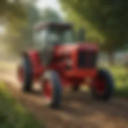 Diverse range of international farm tractors
