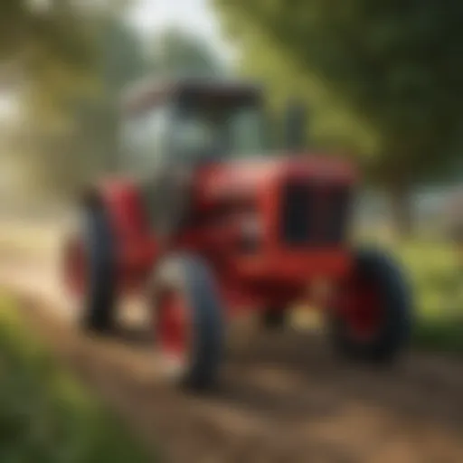 Diverse range of international farm tractors