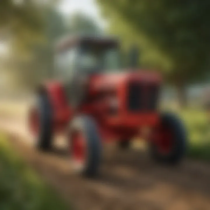 Diverse range of international farm tractors