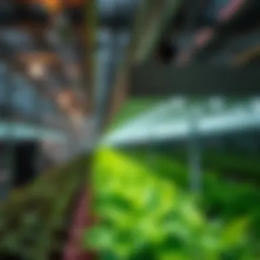 NextLight Pro Series grow light fixture in a modern greenhouse