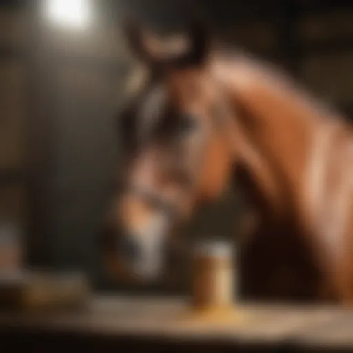 NU Stock Horse Ointment in a stable environment