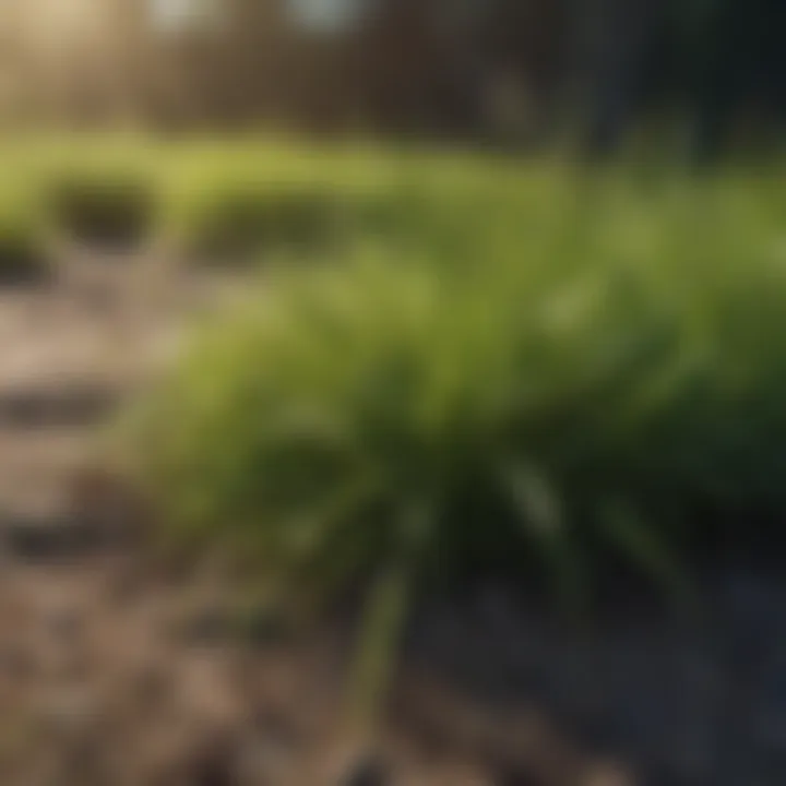 An infographic detailing common challenges in grass growth.