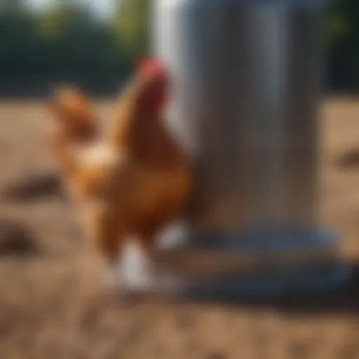 Innovative design of the Over Ez Chicken Waterer