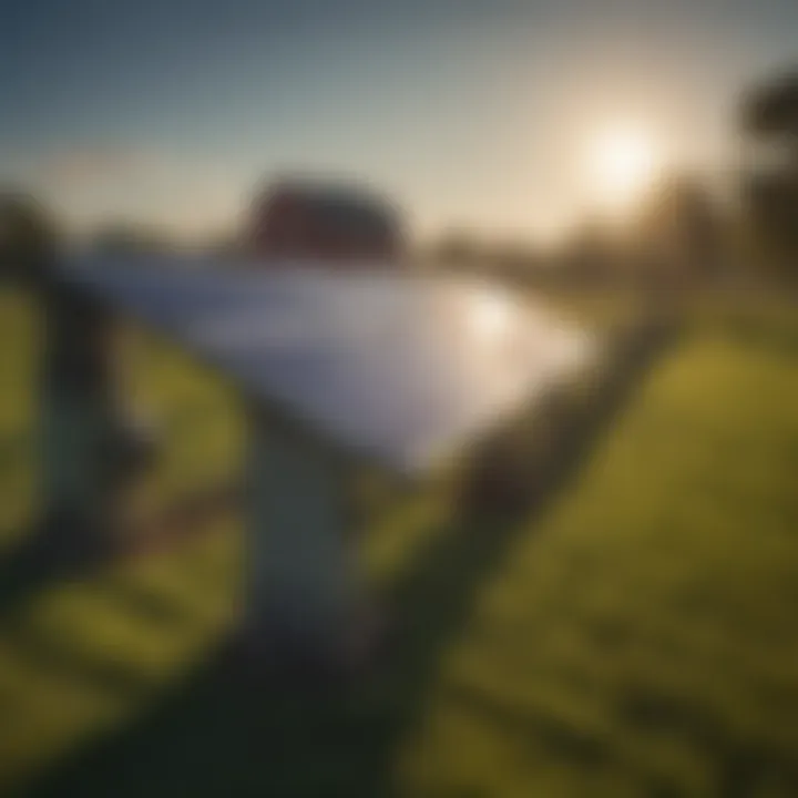 Installation of solar fence charger on a farm