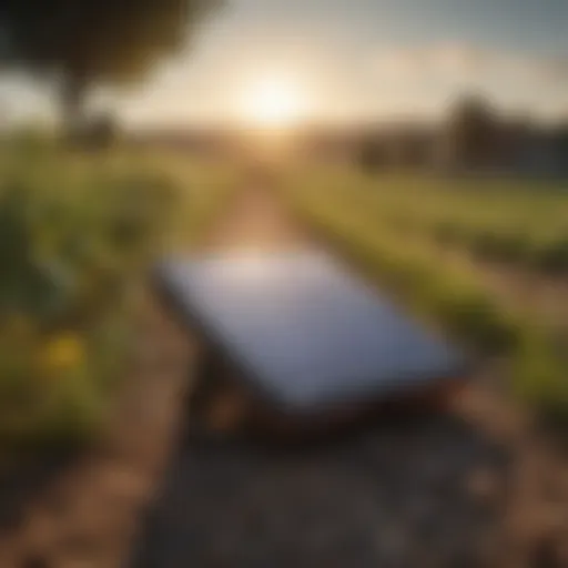 Patriot solar fence charger in a rural setting