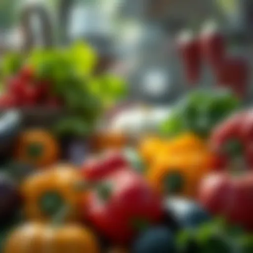 An array of vibrant vegetables showcasing the effects of pesticides
