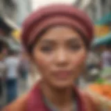 A bustling street market in Manila showcasing local culture