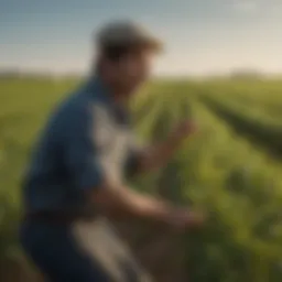 Field of Pioneer Enlist soybeans thriving under optimal conditions