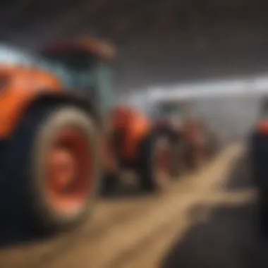 Showcase of Agricultural Machinery Diverse range of agricultural machinery on display