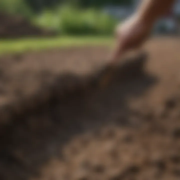 Leveling the soil for perfect sod placement