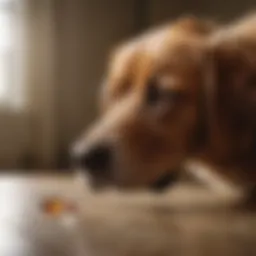 Close-up of Frontline flea and tick treatment for dogs