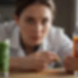 Veterinary nutritionist examining pet food ingredients