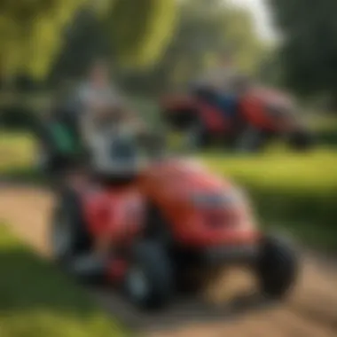 Side-by-Side Riding Mower Comparison A side-by-side comparison of various riding mowers