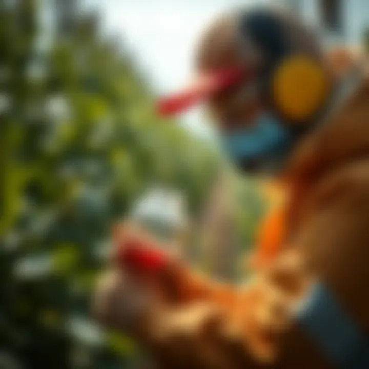 Safety measures for applying granular pest control