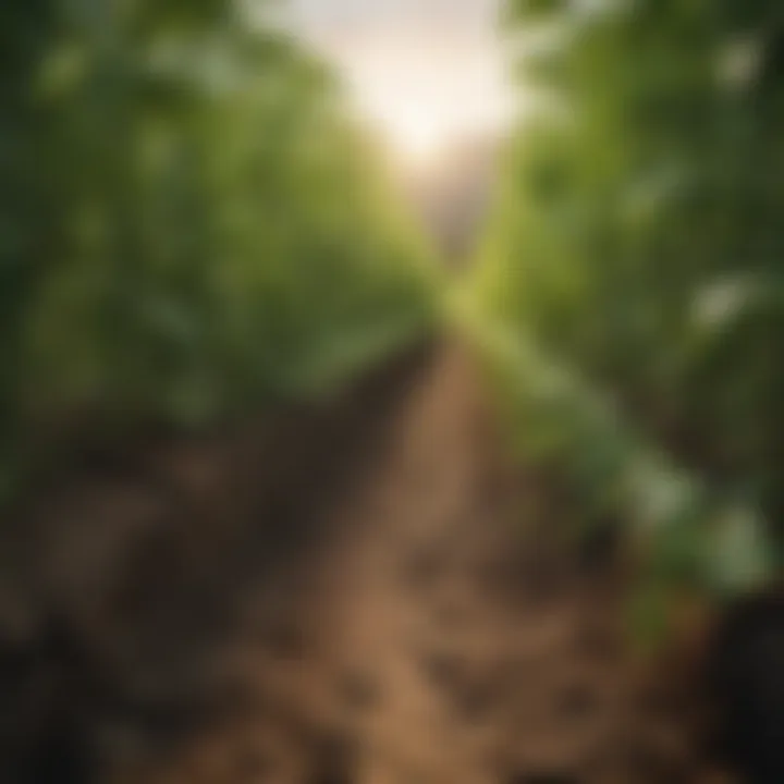 Illustration depicting the lifecycle of crops in agricultural settings.