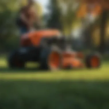 Evaluating Lawn Mower Specifications A person analyzing lawn mower specifications