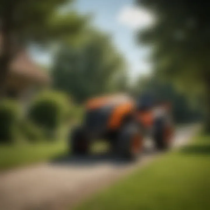 Simplicity Zero Turn Lawn Tractor in action