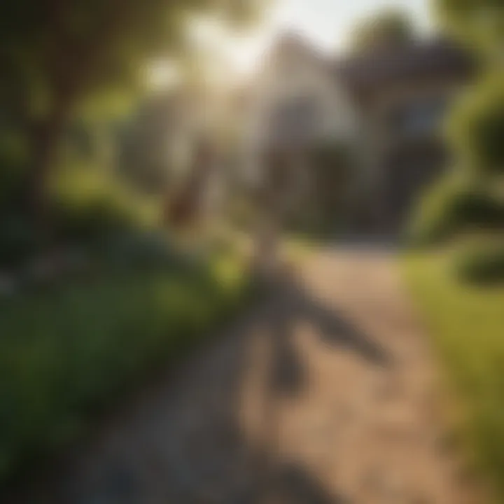 Natural landscaping techniques that protect lawns from dog access