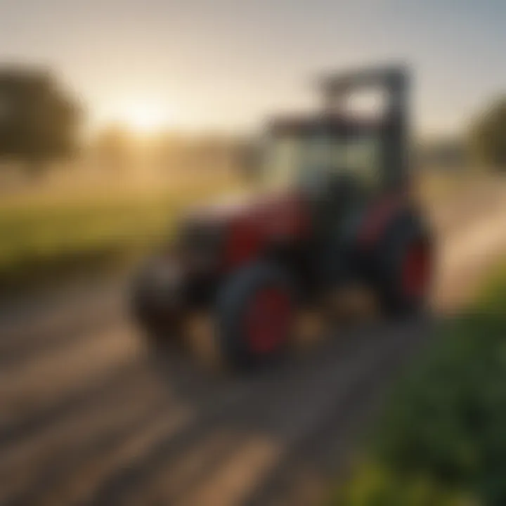 Agricultural landscape with Taylor Forklifts enhancing productivity