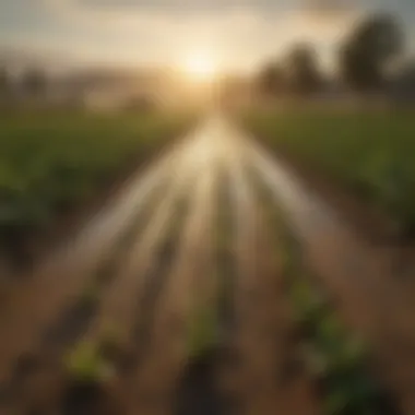Thriving Crop Landscape A thriving crop landscape indicating good sanitation practices