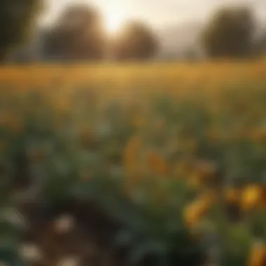 A diverse array of crops thriving with the support of bees