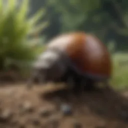 Pill bug in its natural habitat, showcasing its role in the ecosystem