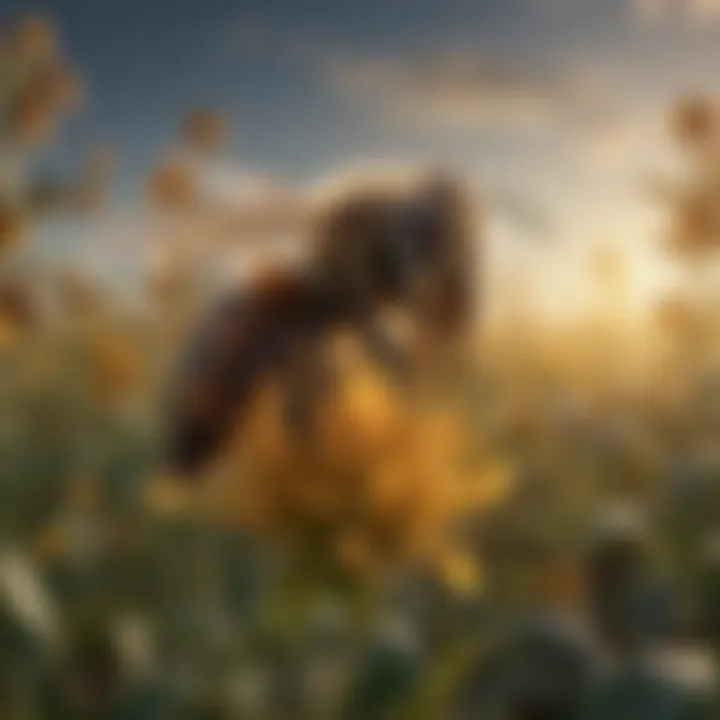 A diverse array of crops thriving thanks to bee activity
