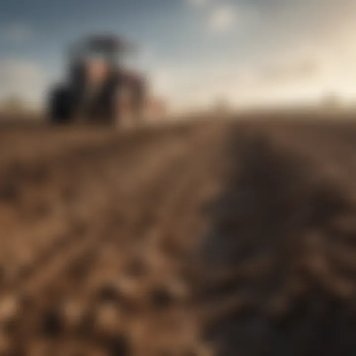 Soil degradation resulting from agricultural practices