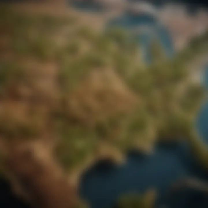 Map showcasing global soybean demand and supply dynamics