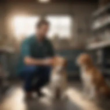 Veterinarian explaining Trifexis safety to a dog owner