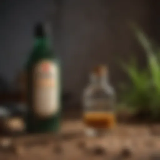 Close-up of Triazicide insect killer bottle highlighting its active ingredients