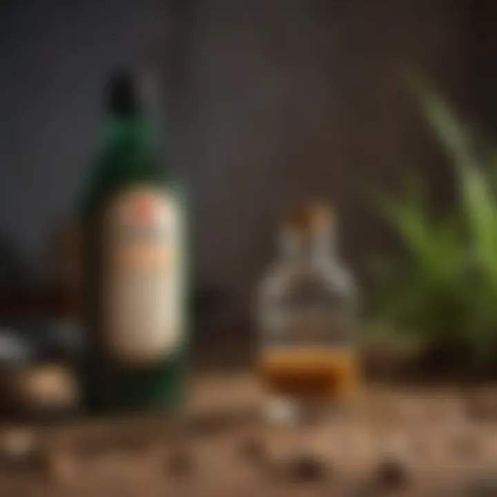 Close-up of Triazicide insect killer bottle highlighting its active ingredients