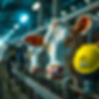 Advanced technology used in dairy farming