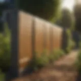 Diverse types of anti weed barriers displayed in a garden setting