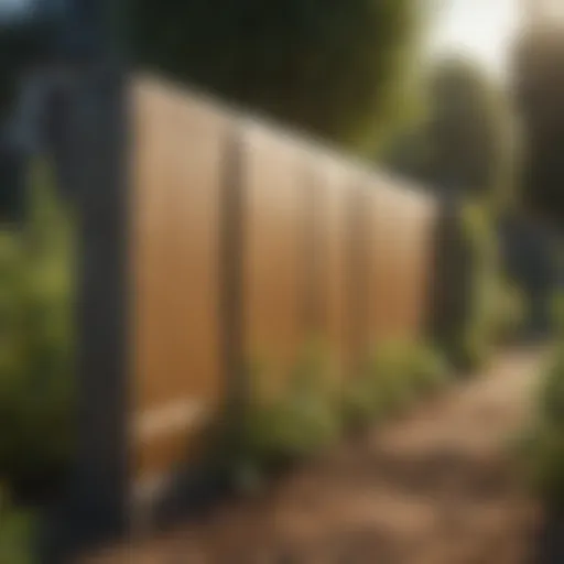 Diverse types of anti weed barriers displayed in a garden setting