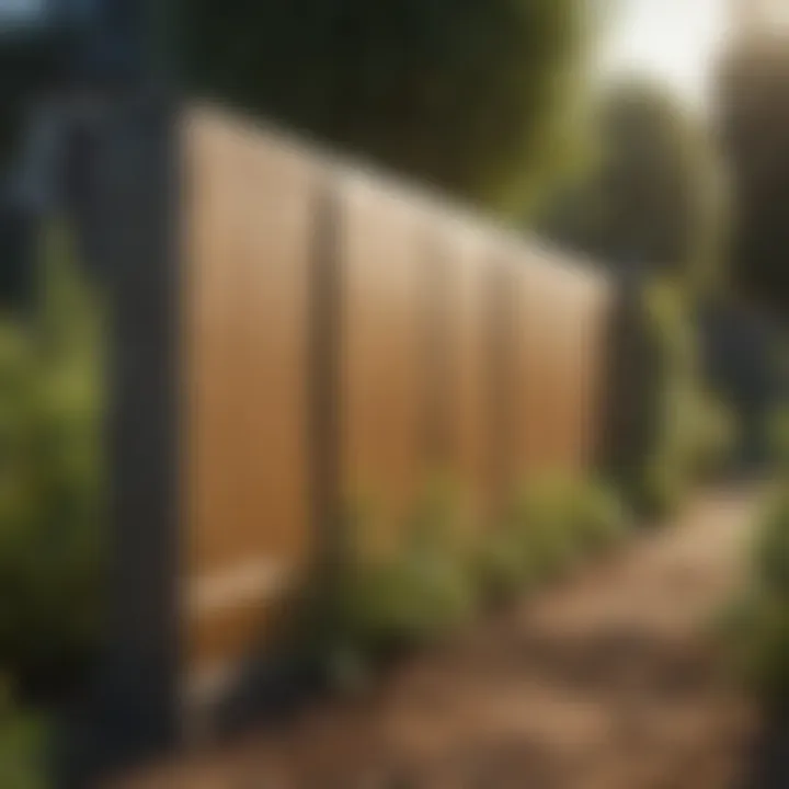 Diverse types of anti weed barriers displayed in a garden setting