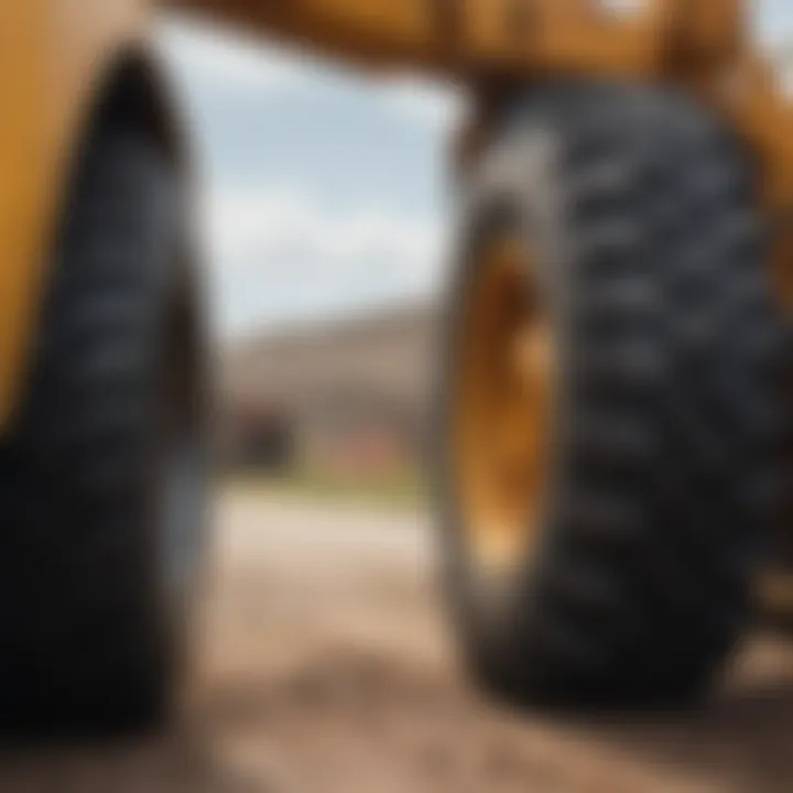 Maintenance checklist for backhoe tire care