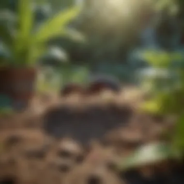 Application of Bifen Ant Poison in a garden