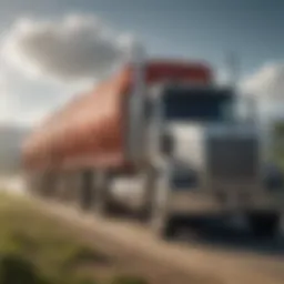 Cattle in transit within a specialized truck