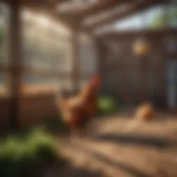 A clean and well-maintained chicken coop