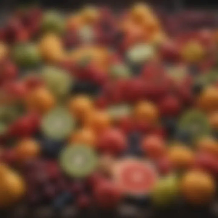 Infographic depicting daily fruit intake guidelines for optimal health